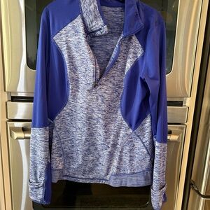 Zella Royal Blue Performance 1/4 Zip Pullover size XL
